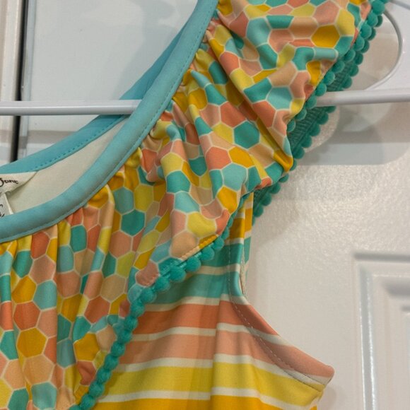 Matilda Jane Swimsuit for girls! Perfect Summer Colors NWOT Lollipop Stripes - Picture 5 of 5